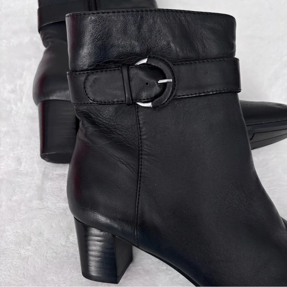 Bandolino Demelza Black Genuine Leather Boots--6.5 - Picture 4 of 13